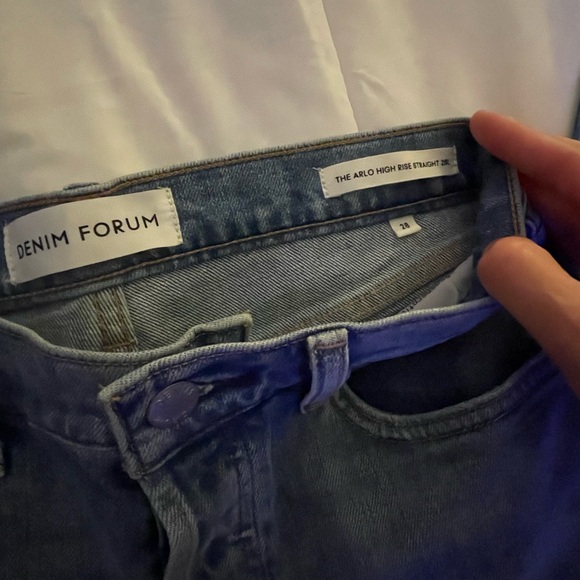 NWOT Aritzia Denim Forum Arlo Straight - Picture 3 of 5